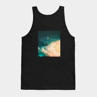 A Cat Holds The Moon Tank Top